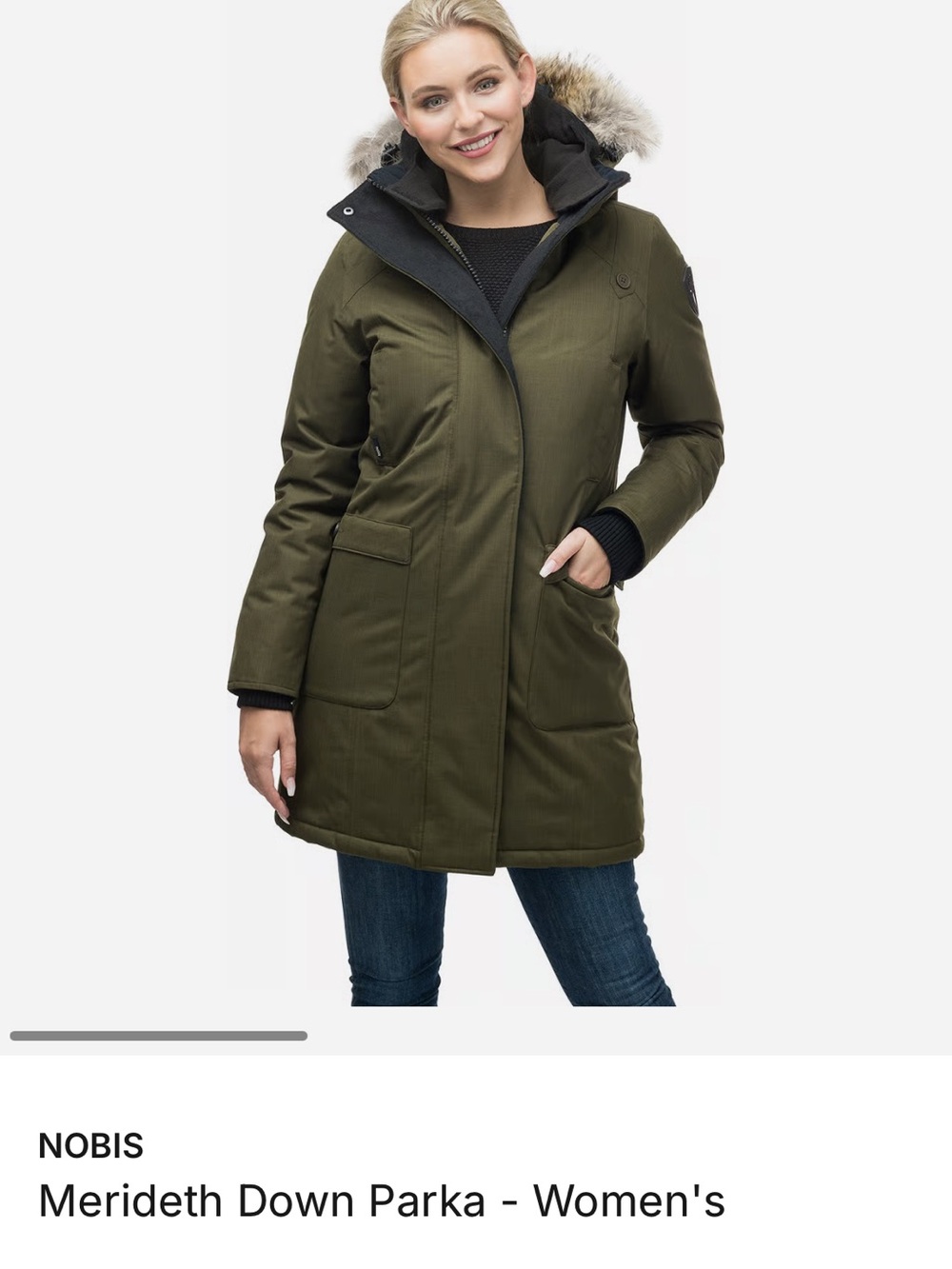 Nobis Merideth Down Parka - Women's Olive